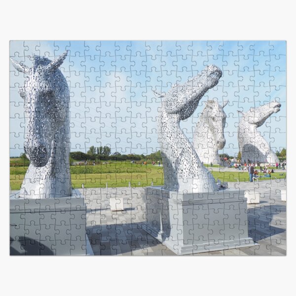 Item preview, the Kelpies jigsaw puzzle , Helix park, Falkirk jigsaw designed and sold by Photogold .
