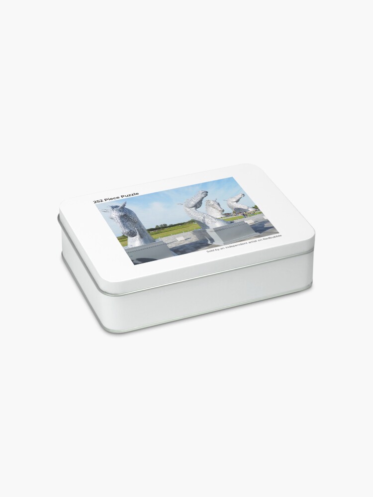 Alternate view of the Kelpies jigsaw puzzle , Helix park, Falkirk jigsaw Jigsaw Puzzle