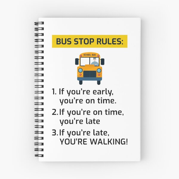 Item preview, School Bus Stop Rules Student Driver Funny Gift designed and sold by TastefulTees.
