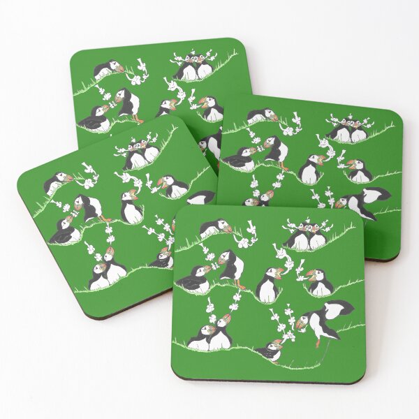 Item preview, Eleven Puffins Puffing (Hot Air Rising) designed and sold by MadebyB4U.