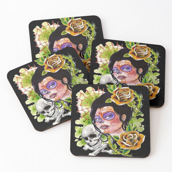 Item preview, Día de Muertos con Calavera & amp; Rosas designed and sold by slc2213.
