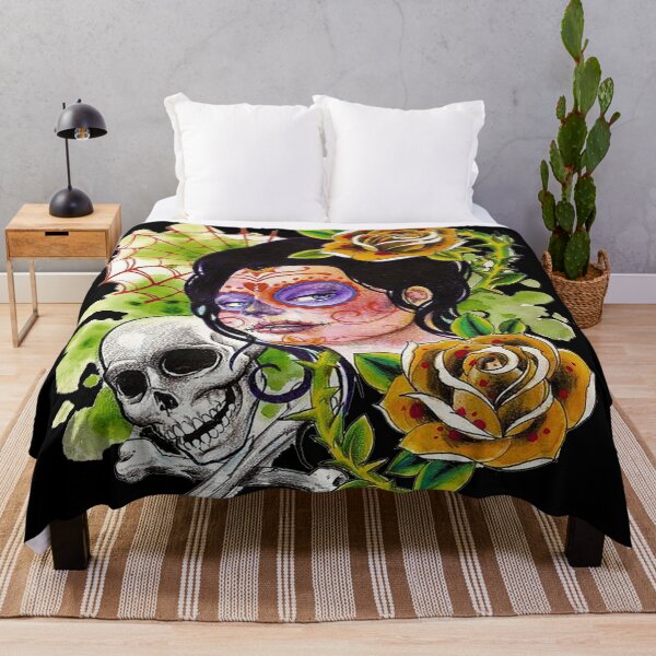 Item preview, Day of the Dead with Skull & Roses designed and sold by slc2213.