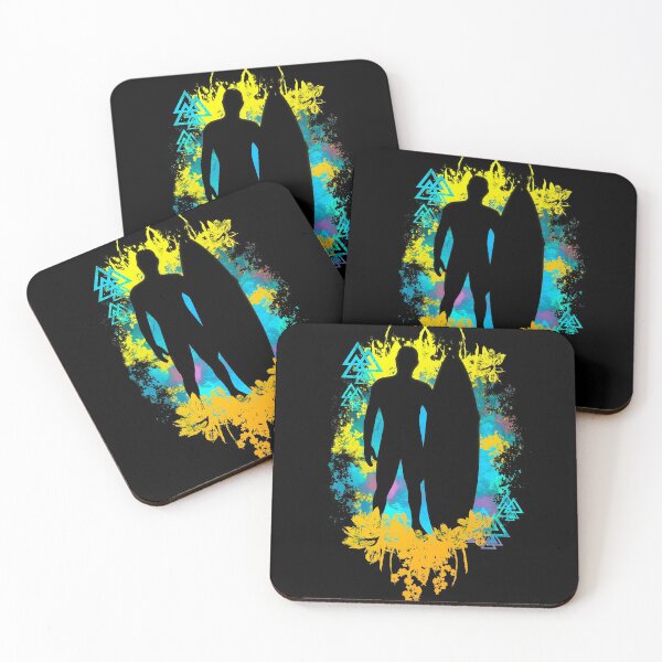 Item preview, Surfer Yellow-Blue Abstract designed and sold by NissaArt.