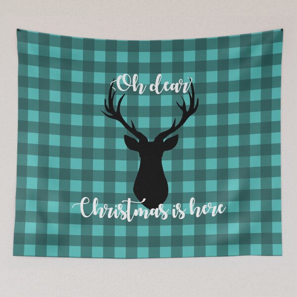 Item preview, Buffalo plaid deer Christmas design designed and sold by anins-azuree.