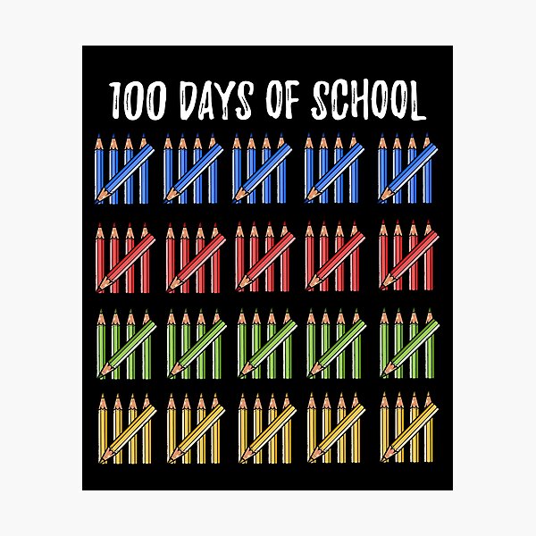 Item preview, 100 Days of School Teacher Student designed and sold by Mealla.