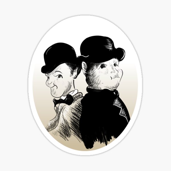 Laurel and hardy 21/11/2020 Sticker