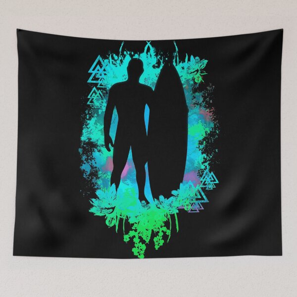 Item preview, Surfer Green-Blue Abstract designed and sold by NissaArt.