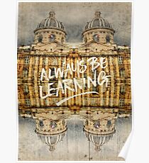 Always Be Learning Institut de France Paris Architecture Poster