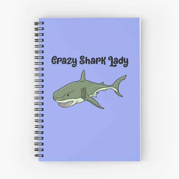 Item preview, CRAZY Shark lady funny shirt for shark lovers funny gifts for thanksgiving or christmas designed and sold by unique things.