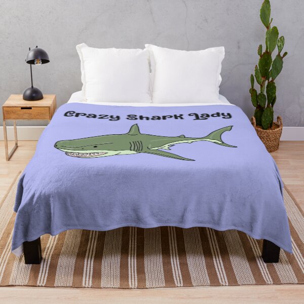 Item preview, CRAZY Shark lady funny shirt for shark lovers funny gifts for thanksgiving or christmas designed and sold by unique things.