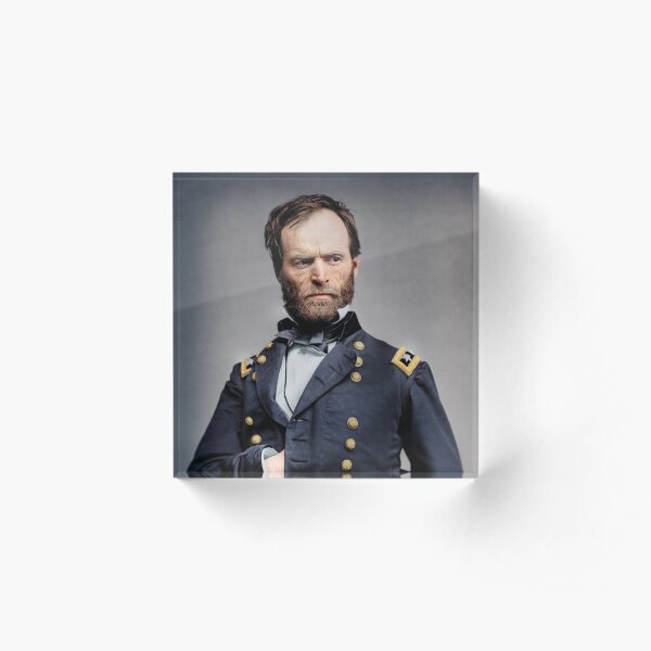 General William T. Sherman - Guerra civil Bloque acrílico