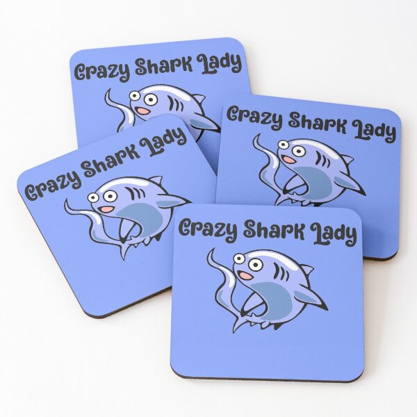 Item preview,  CRAZY Shark lady funny shirt for shark lovers funny gifts for thanksgiving or christmas designed and sold by unique things.