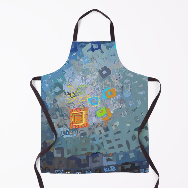 Item preview, spreading blue square abstract painting in fashion | blue abstract painting in fashion | abstract modern art in fashion designed and sold by KARTICK DUTTA.