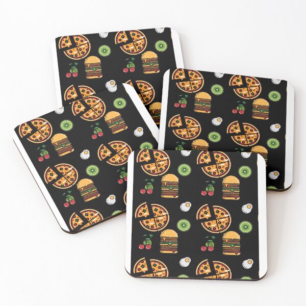 Item preview, fast food black pattern designed and sold by JUYET656.