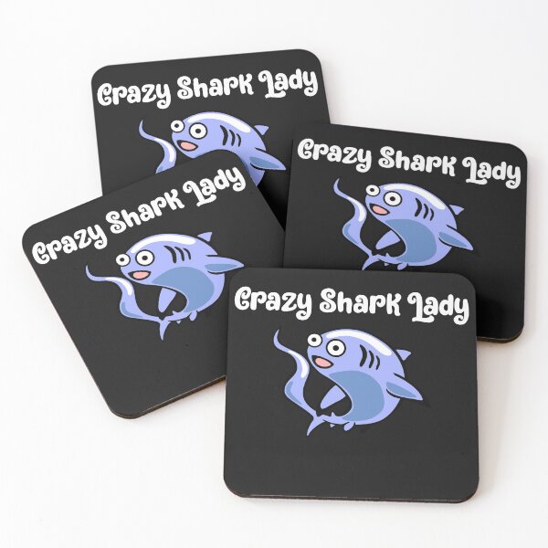 Item preview,  CRAZY Shark lady funny shirt for shark lovers funny gifts for thanksgiving or christmas designed and sold by unique things.