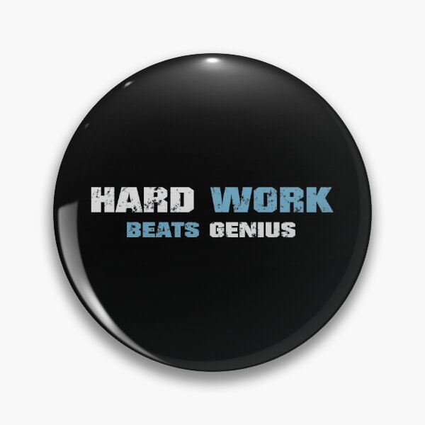 Item preview, Hard work beats genius! Dark blue! designed and sold by Painatus.