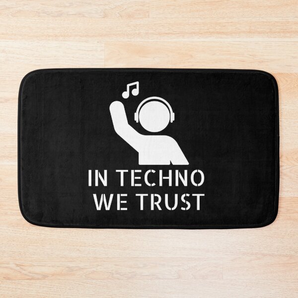 Item preview, IN TECHNO WE TRUST designed and sold by Cafecreative.