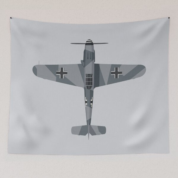 Item preview, Bf-109 German WWII Fighter Aircraft - Grey designed and sold by VoodooCircus.