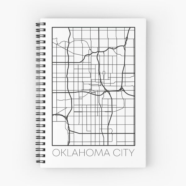 Item preview, Oklahoma City Street Map Black and White Transparent designed and sold by HelloGentry.