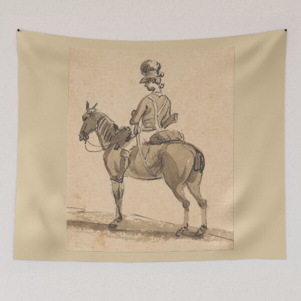 Item preview, Light Dragoon, Mounted, Facing Left - Paul Sandby - c1800 designed and sold by CrankyOldDude.