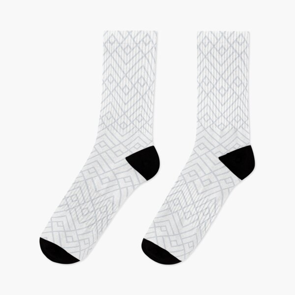 Item preview, Geometric Design #004 - Zigzag Silver Square Line Print designed and sold by isko1977.