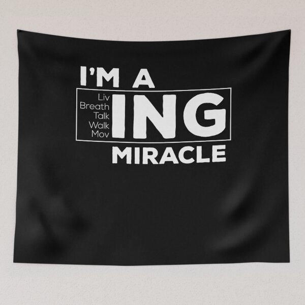 Item preview, Funny I Am A Living Miracle  Believers gift designed and sold by Flo991990.