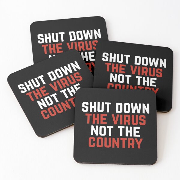 Item preview, Shut Down The Virus Not The Country designed and sold by Albatrozz.