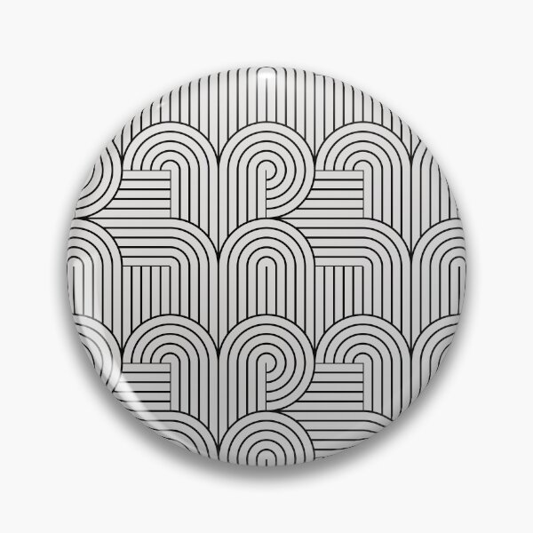 Item preview, Geometric Design #005 - Classic Black And White Abstract Line Wave designed and sold by isko1977.