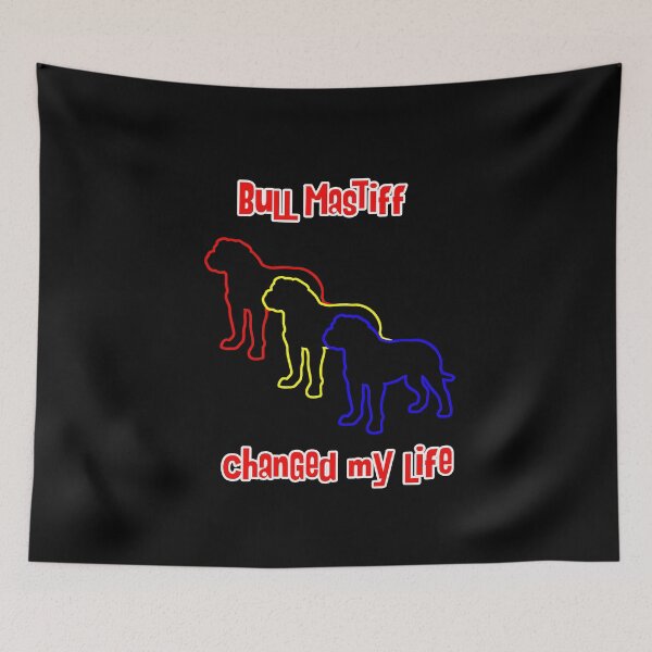 Item preview, Bull Mastiff Changed my Life - Dog Art dogs Silhouette - pet designed and sold by Coolstuff4you71.