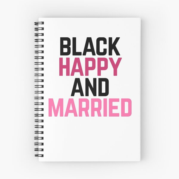 Item preview, Black Happy and Married designed and sold by Albatrozz.