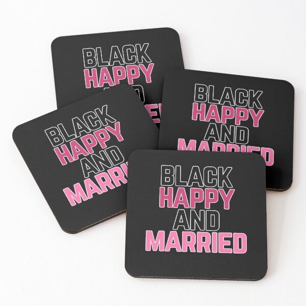 Item preview, Black Happy and Married designed and sold by Albatrozz.