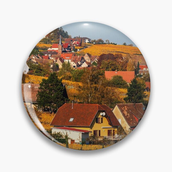 Item preview, Yellow and orange colors of autumn vineyards in Alsace designed and sold by Alexander Sorokopud.