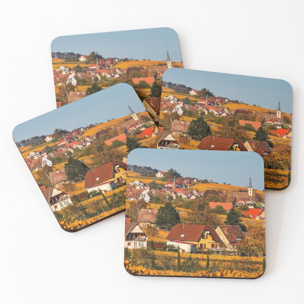 Item preview, Yellow and orange colors of autumn vineyards in Alsace designed and sold by Alexander Sorokopud.