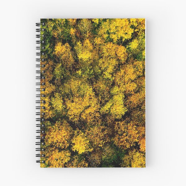 Item preview, A drone rises above a multi-colored forest in the Vosges. Yellow, orange, red tree crowns. designed and sold by Alexander Sorokopud.
