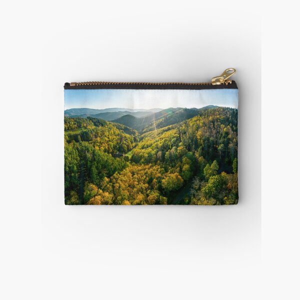 Item preview, A drone rises above a multi-colored valley in the Vosges. designed and sold by Alexander Sorokopud.