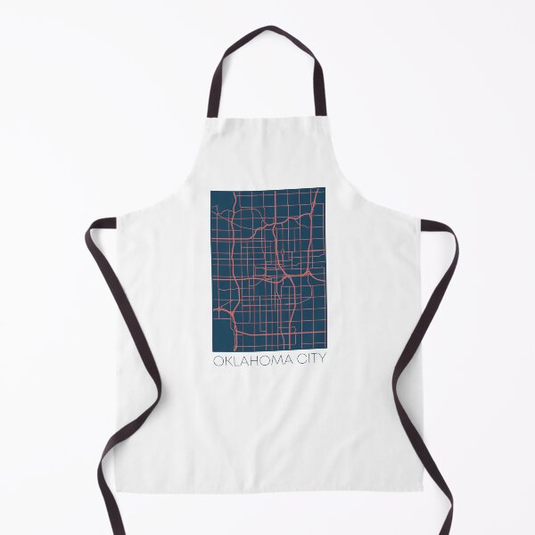 Item preview, Oklahoma City Street Map Pink and Blue designed and sold by HelloGentry.