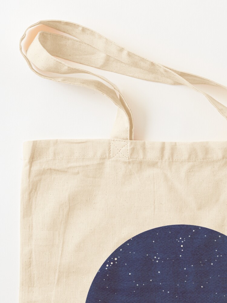 Alternate view of blue ocean waves, sailboat ocean stars Tote Bag