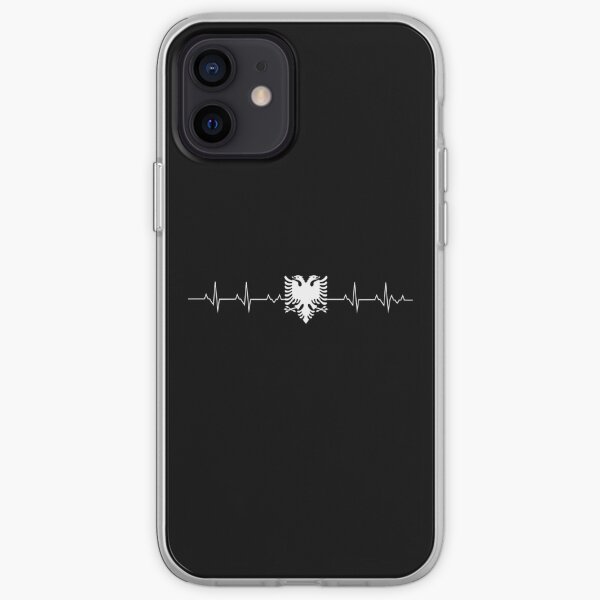 Shqipëri Albanie aigle bicéphale femme albanaise Coque souple iPhone