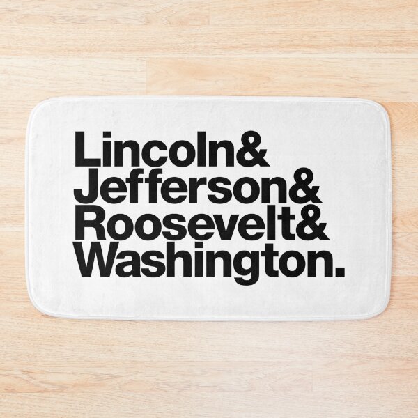 Item preview, Mount Rushmore - Last Names of Presidents (black letters) designed and sold by dudethecreator.