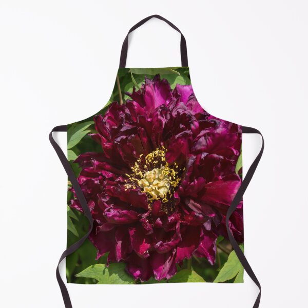 Item preview, Garnet Colored Ruffles and Gold Dust - One Very Showy Tree Peony Bloom designed and sold by Georgia Mizuleva.