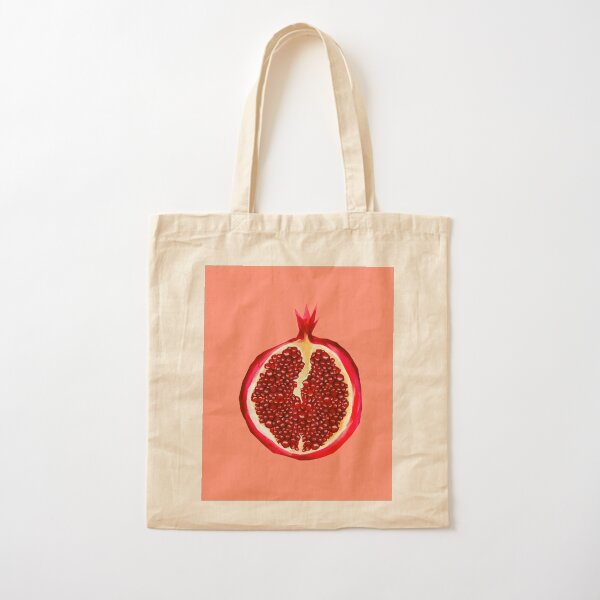 Pomegranate Cotton Tote Bag