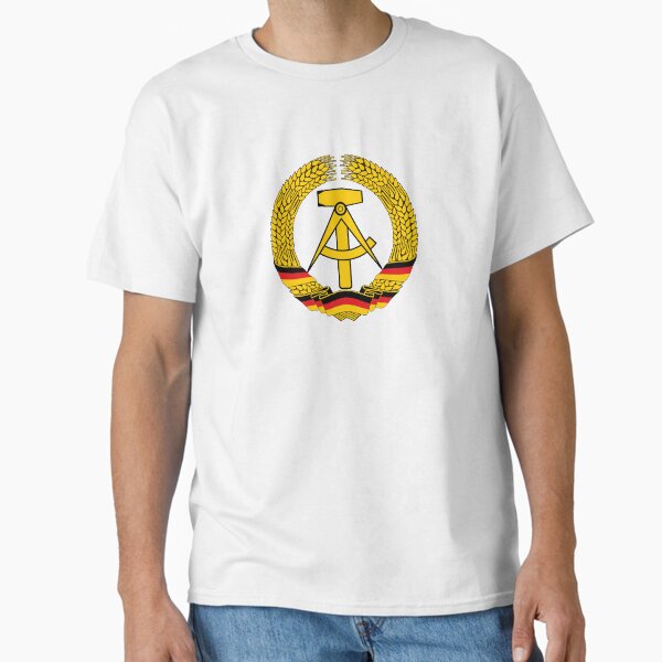 DDR GDR East Germany Herb Logo Hammer Transparent Classic T-Shirt