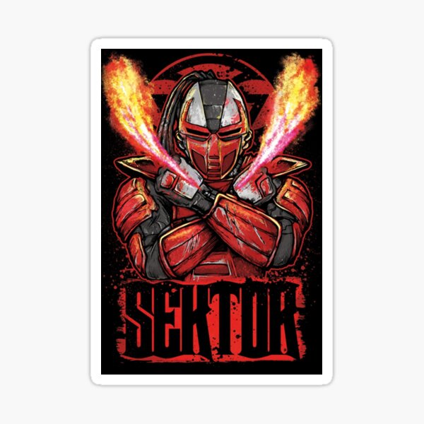 Sektor Mortal Kombat Sticker