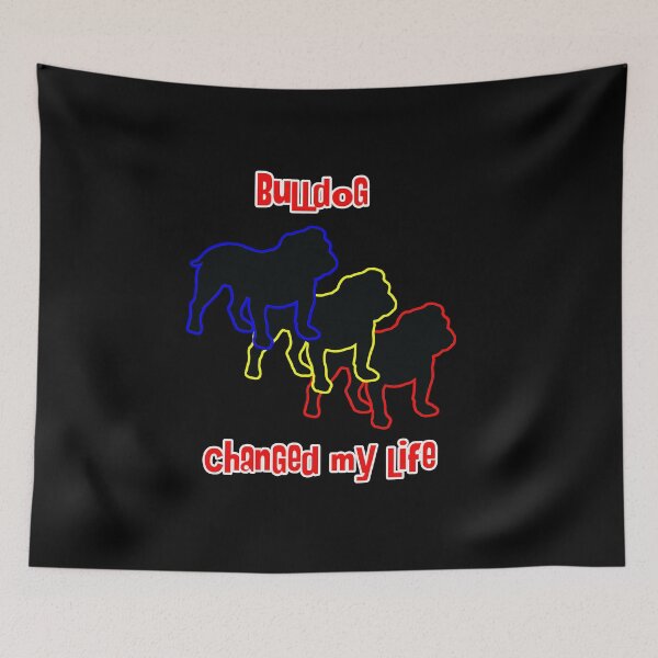 Item preview, Bulldog Changed my Life - Dog Art dogs Silhouette - pet designed and sold by Coolstuff4you71.