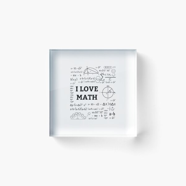 Item preview, I love math Funny Gift designed and sold by GoldenDov.