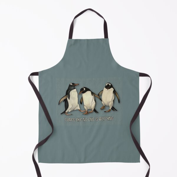 Item preview, Dance Like No One is Watching Penguin Trio Illustration designed and sold by JoyfulWhimsy.