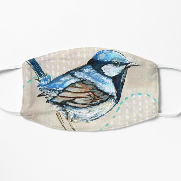 Blue Wren Flat Mask