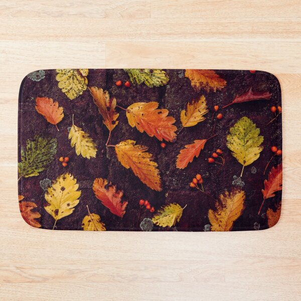 Item preview, New Autumn orange leaves berries patttern  designed and sold by anzus13carlett.