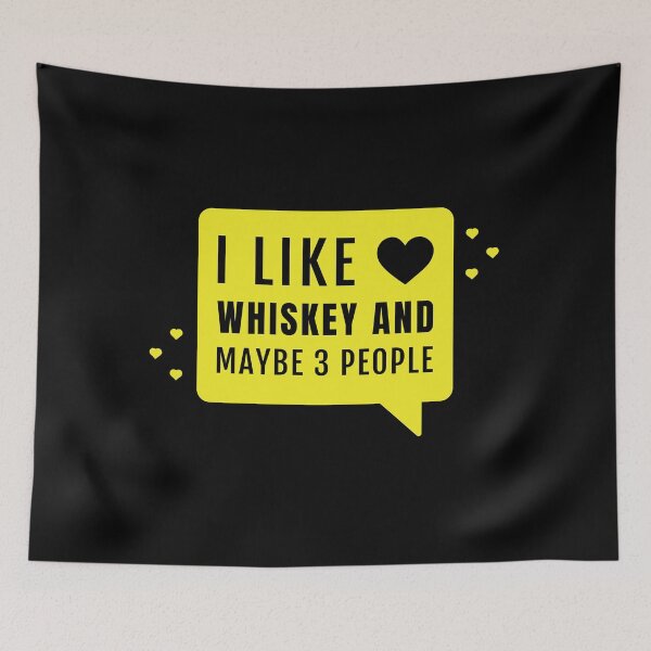 Item preview, I Like Whiskey and Maybe 3 People Funny Drinking Tee for Ladies designed and sold by Nooda Bay.