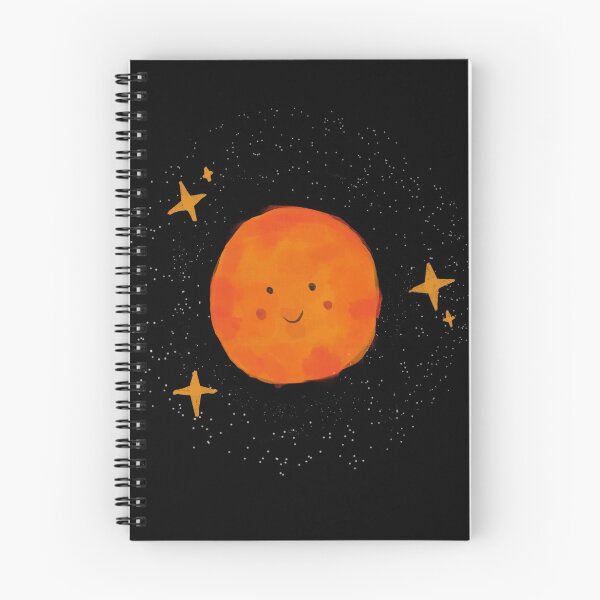 Item preview, Happy orange planet doodle designed and sold by Caitlin Sprake-Follett.